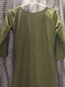 Green A Line Kurta