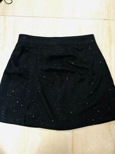 Glitter Asymmetrical Mini Skirt✨🪩