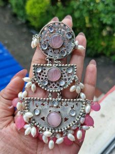 Stunning Oxidized Jhumka Earrings