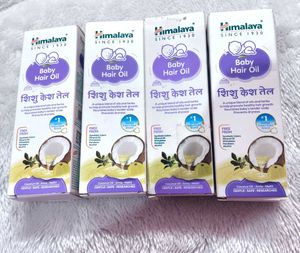 COMBO OF 4 Himalaya Baby Hair Oil with Amla, Sesam