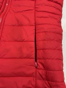 Red Sleeveless Puffer Vest
