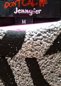 Sparkly Black &amp; Silver Blouse
