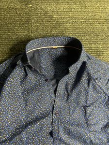 Men's Blue Floral Print Shirt