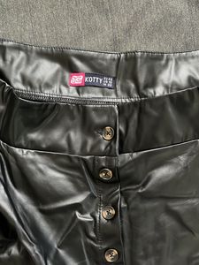 Korean Style Faux Leather Skirt