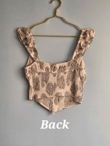 Divided H&amp;M Paisley Print Corset Top S