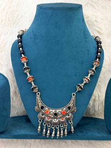 🩶Oxidised Silver Boho Afghani Choker Set🩶