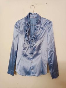korean front frill pattern blouson