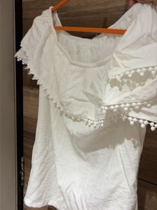 White Off-Shoulder Top