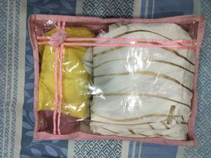 Elegant Yellow and White Lehenga Choli Set