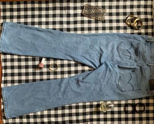 Classic Light Wash Flare Jeans