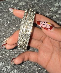 Set of Elegant Silver Bangles