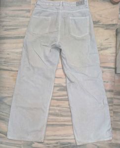 Casual Light Grey Straight Jeans