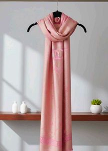 Aunthetic Chanel pink n gold scarf