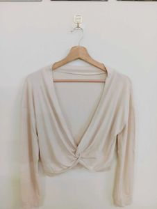 Twisted Front Cropped Top