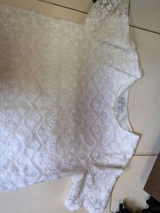 Elegant White Lace Blouse