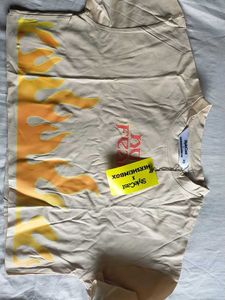 Trendy Flame Graphic T-Shirt