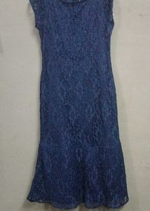 Fabulous Navy Blue Midi Dress