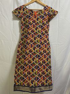 Vibrant Geometric Print Kurta