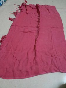 Pink Scarf with Tassels