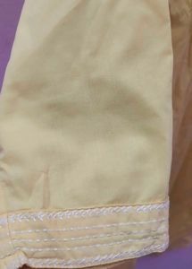 Yellow Embroidered Kurta
