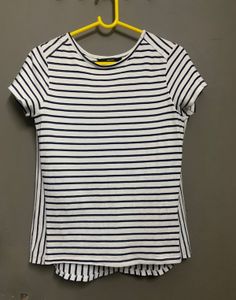 Vero Moda Striped Organic Cotton T-Shirt