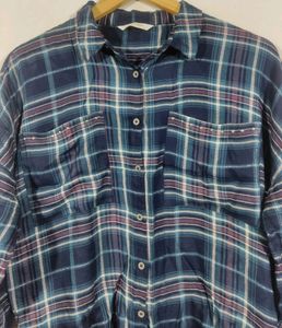 Multicolored Checked Loose Fit Top (Women)