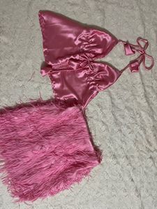 Cute whimsy babydoll top and miniskirt set