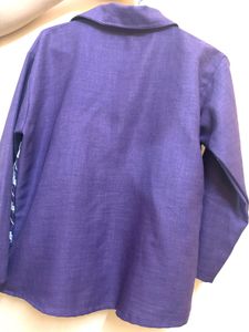 Stylish Purple Chevron Print Top