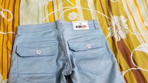 Light Blue Cargo Jeans