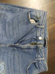 Cute Bear Wide Leg Jeans