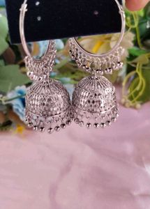 Designer Jhumka Earrings with Pearls