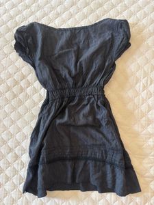 Babydoll top in blackish grey