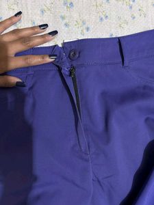 Vibrant Royal Blue Wide Leg Trousers