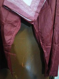 Maroon Kurta Set with Dupatta