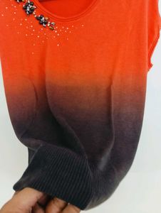 Ombre Embellished T-Shirt