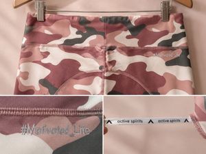 Pink Camouflage Activewear Leggings