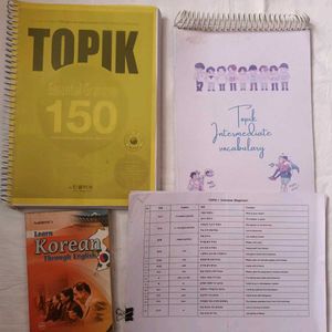Korean TOPIK 1 AND 2 Materials