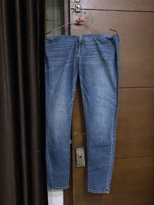 women denim skinny navy blue jeans