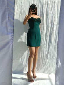 Green Mini Bodycon Dress