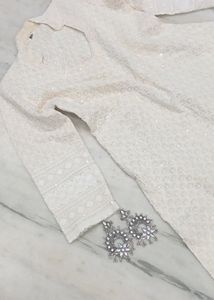 Aline Off White Kurti