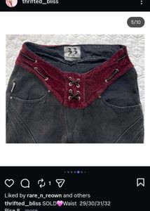Vintage Black Flare Jeans
