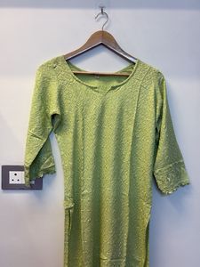 Beautiful Green Embroidered Kurta
