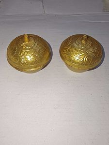 Exquisite Vintage Brass Trinket Boxes