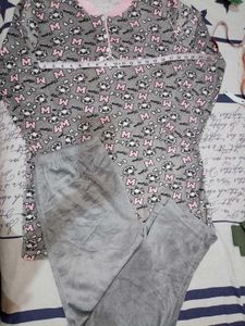 Cozy Pajama Set with Cute Print