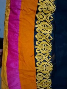 Colorful Embroidered Ethnic Gown