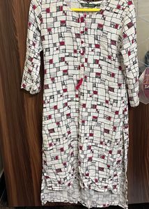 Stylish Geometric Print Kurta