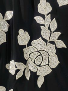 Elegant Black Floral Kurta