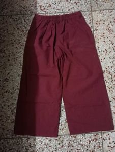 Maroon Palazzo Pants