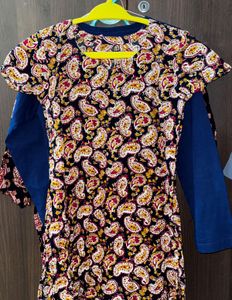 Elegant Paisley Print Short Kurta