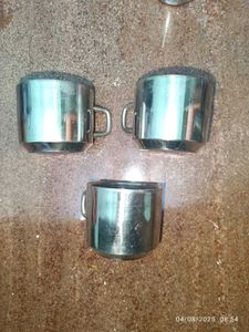 Pack Of 3 Steel Mugs